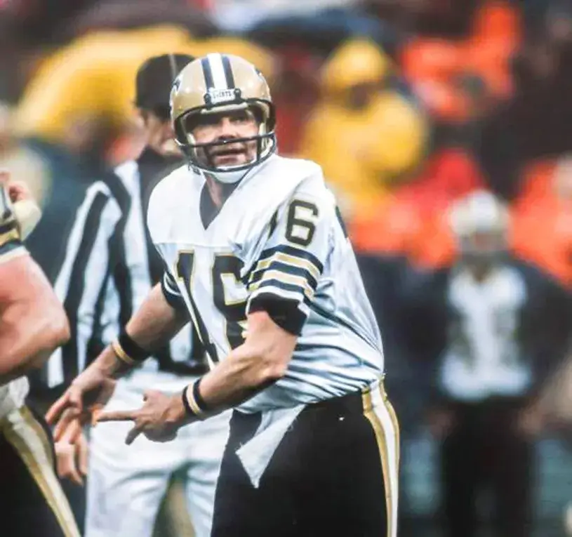 KEN STABLER New Orleans Saints 1982 Throwback NFL Football Jersey 
