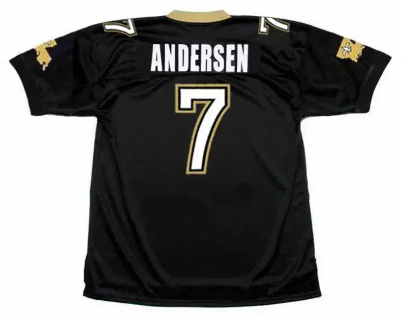 MORTEN ANDERSEN New Orleans Saints 1991 Throwback Home NFL Football Jersey 