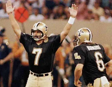 MORTEN ANDERSEN New Orleans Saints 1991 Throwback Home NFL Football Jersey 