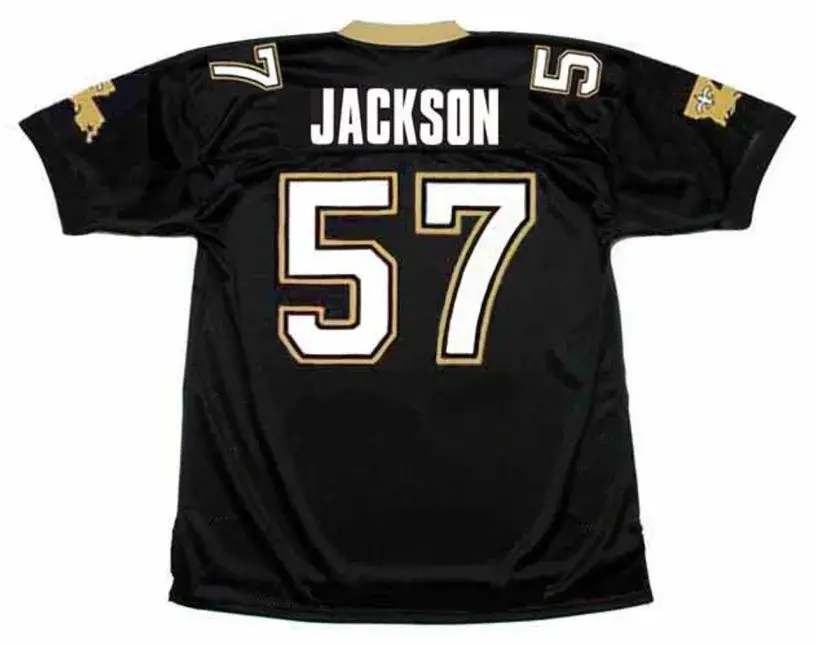 RICKEY JACKSON New Orleans Saints 1991 Throwback Home NFL Football Jersey 