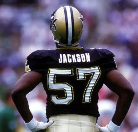 RICKEY JACKSON New Orleans Saints 1991 Throwback Home NFL Football Jersey 