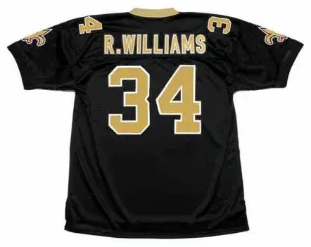 RICKY WILLIAMS New Orleans Saints 1999 Throwback Home NFL Football Jersey 