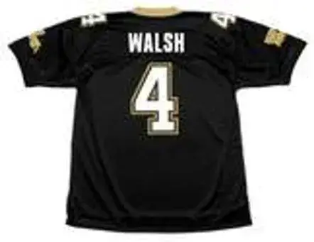 STEVE WALSH New Orleans Saints 1991 Throwback Home NFL Football Jersey 