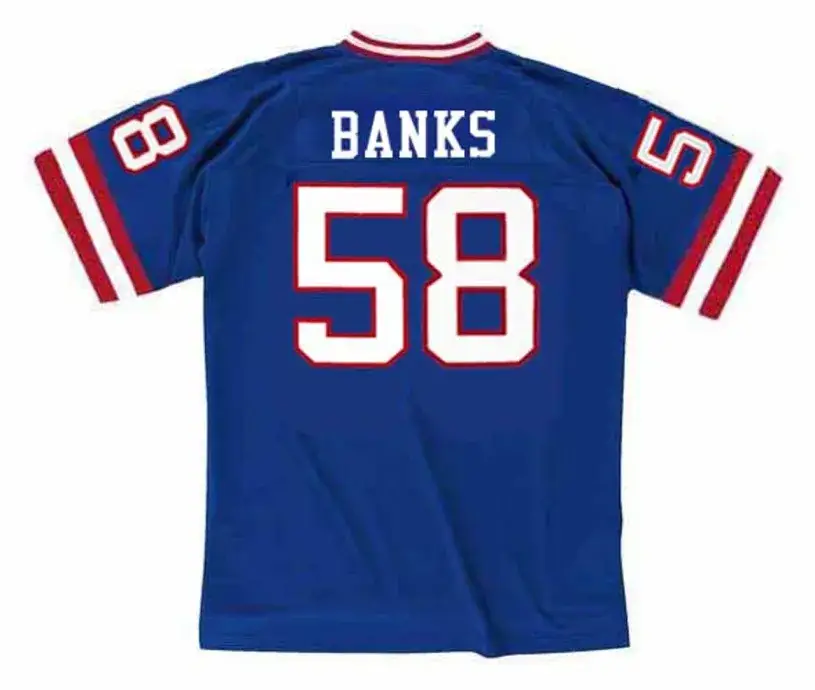 CARL BANKS New York Giants 1988 Throwback Home NFL Football Jersey 