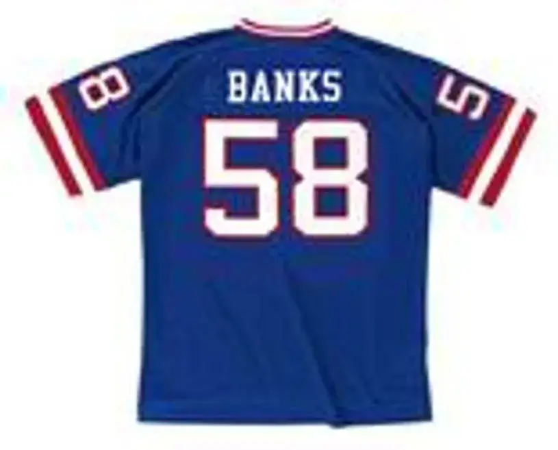 CARL BANKS New York Giants 1988 Throwback Home NFL Football Jersey 