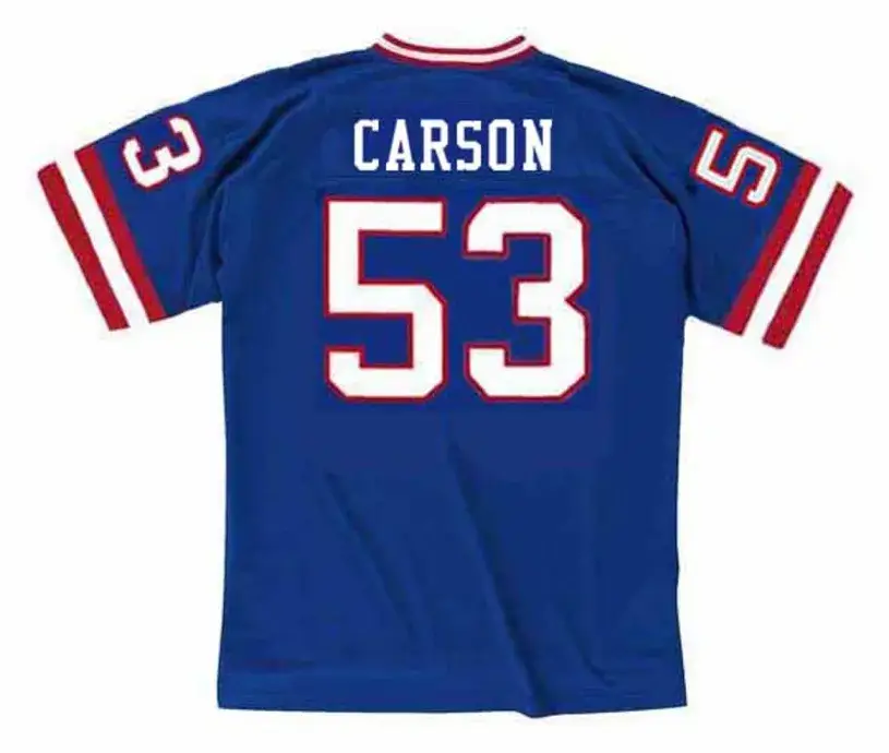 HARRY CARSON New York Giants 1988 Throwback Home NFL Football Jersey 