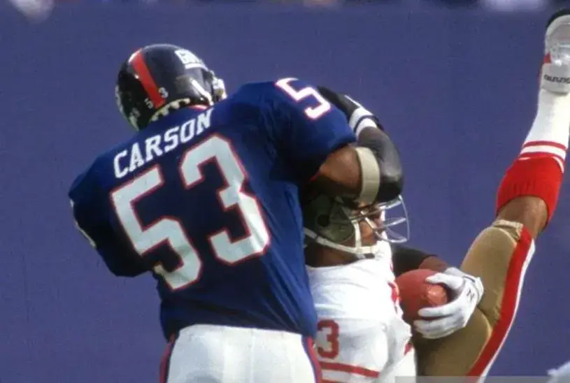 HARRY CARSON New York Giants 1988 Throwback Home NFL Football Jersey 