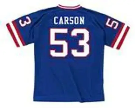 HARRY CARSON New York Giants 1988 Throwback Home NFL Football Jersey 