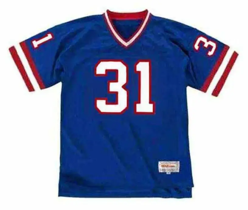 JASON SEHORN New York Giants 1997 Throwback Home NFL Football Jersey