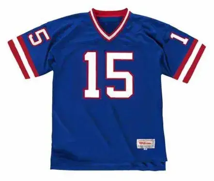 JEFF HOSTETLER New York Giants 1988 Throwback Home NFL Football Jersey