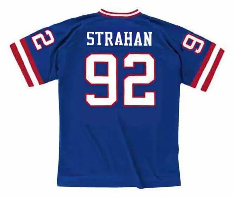 MICHAEL STRAHAN New York Giants 1994 Throwback Home NFL Football Jersey 