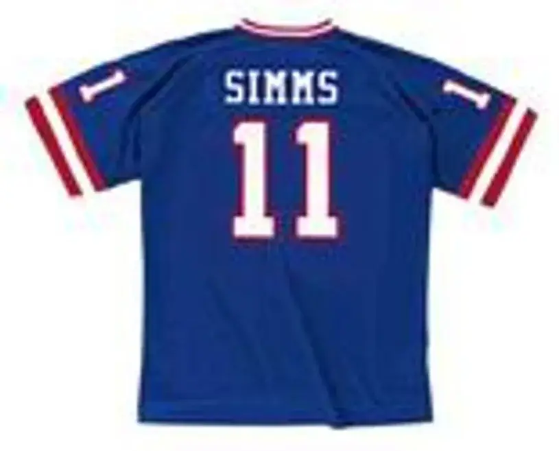 PHIL SIMMS New York Giants 1988 Throwback Home NFL Football Jersey 