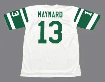 DON MAYNARD New York Jets 1970’s Away Throwback NFL Football Jersey 
