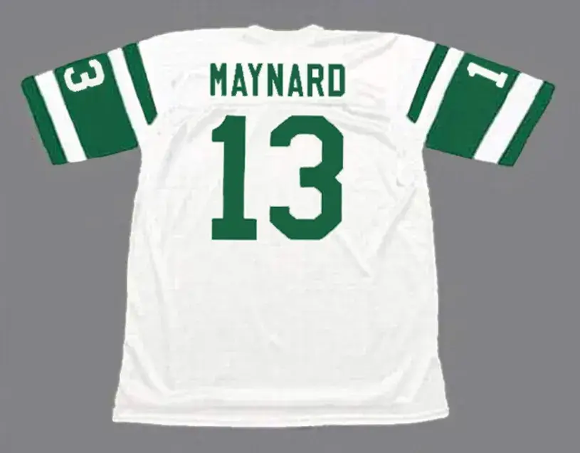 DON MAYNARD New York Jets 1970’s Away Throwback NFL Football Jersey 