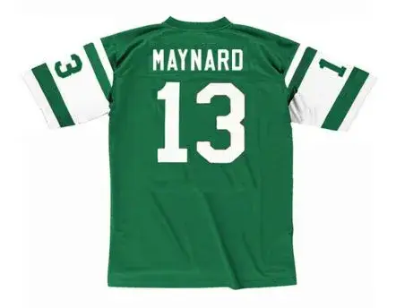 DON MAYNARD New York Jets 1970’s Home Throwback NFL Football Jersey 