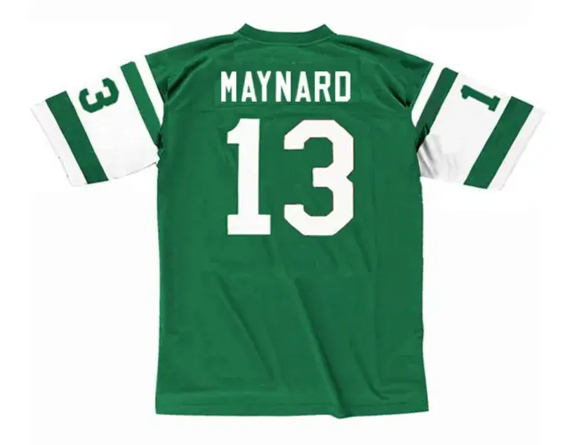 DON MAYNARD New York Jets 1970’s Home Throwback NFL Football Jersey 