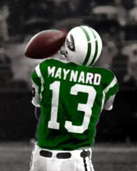 DON MAYNARD New York Jets 1970’s Home Throwback NFL Football Jersey 