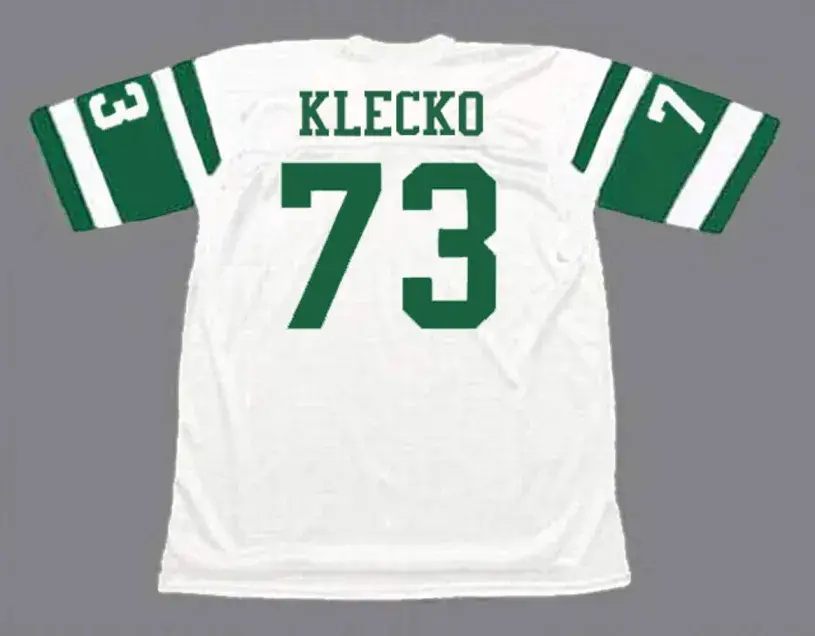 JOE KLECKO New York Jets 1977 Away Throwback NFL Football Jersey 