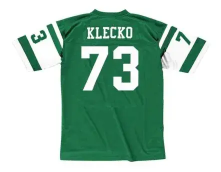 JOE KLECKO New York Jets 1977 Home Throwback NFL Football Jersey 