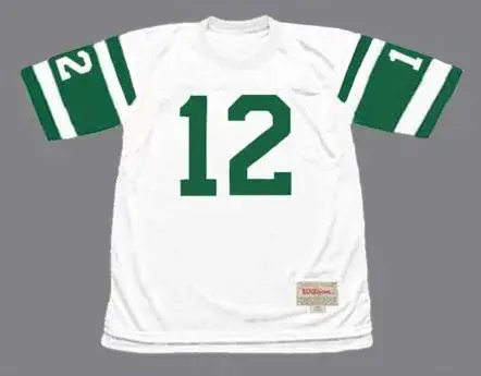 JOE NAMATH New York Jets 1970’s Away Throwback NFL Football Jersey