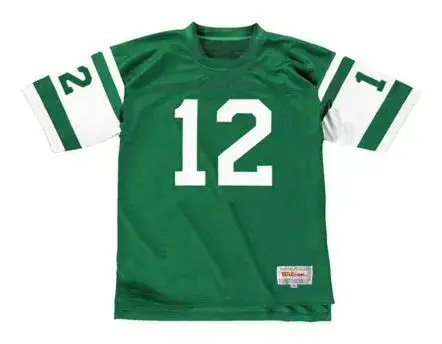 JOE NAMATH New York Jets 1970’s Home Throwback NFL Football Jersey