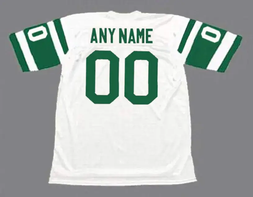 NEW YORK JETS 1970’s Away Throwback NFL Jersey Customized “Any Name & Number(s)” 