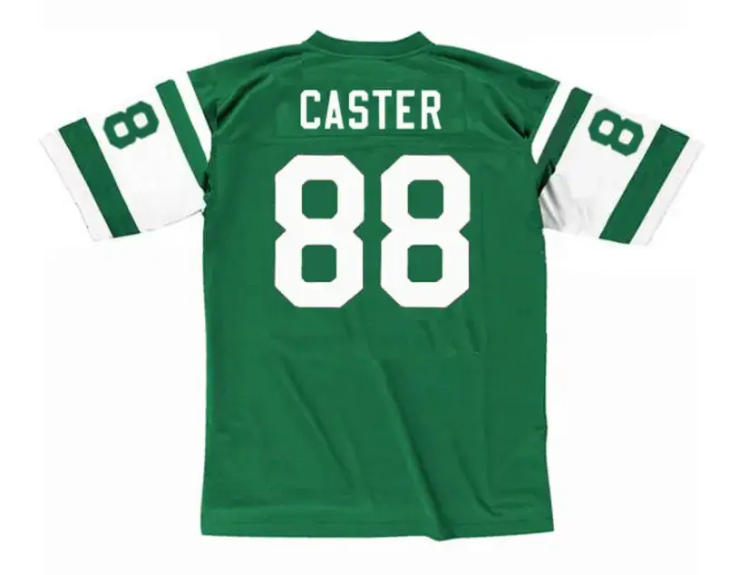RICH CASTER New York Jets 1970’s Throwback NFL Football Jersey 