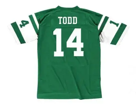 RICHARD TODD New York Jets 1977 Throwback NFL Football Jersey 