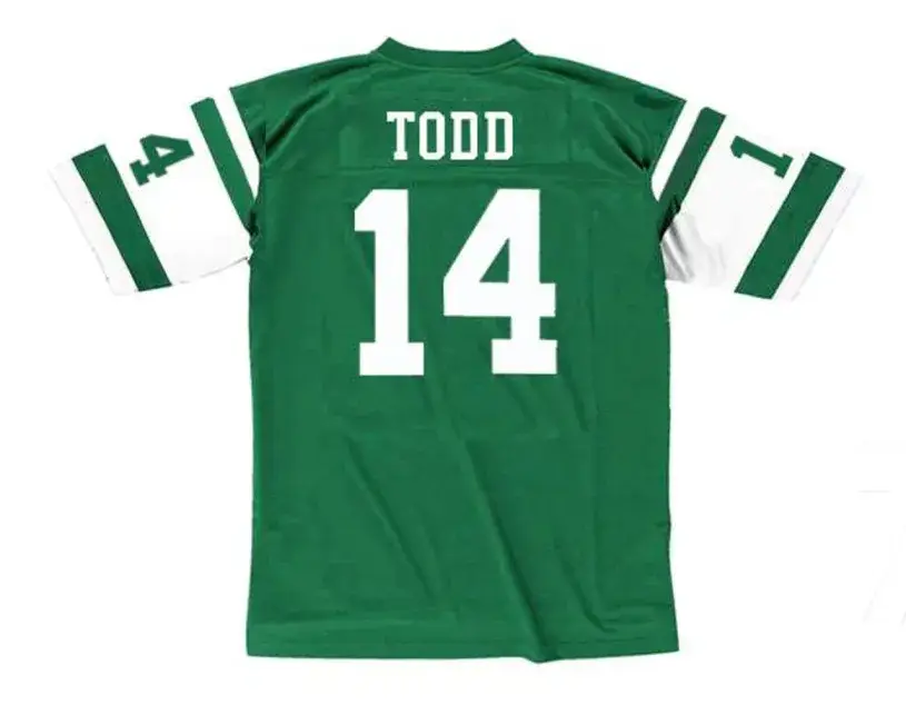 RICHARD TODD New York Jets 1977 Throwback NFL Football Jersey 