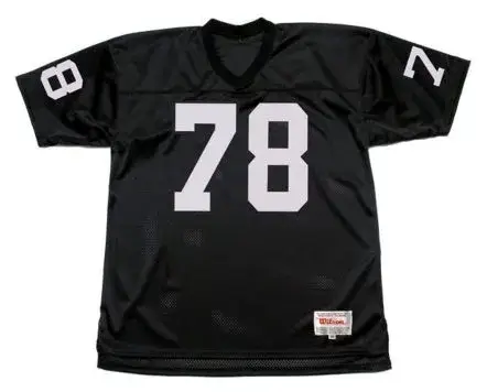 ART SHELL Oakland Raiders 1976 Throwback Home NFL Football Jersey