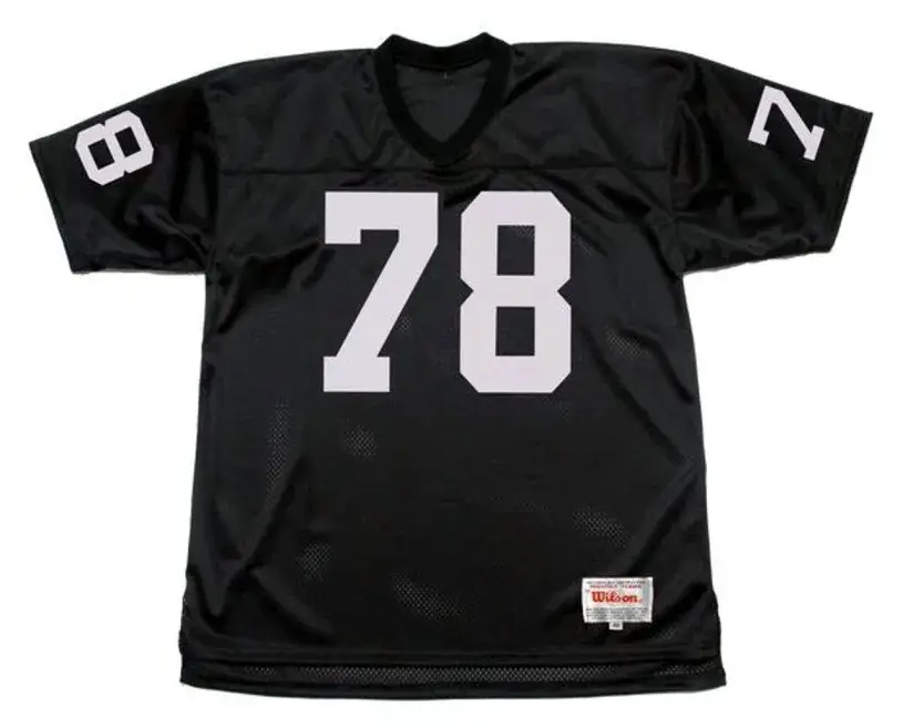 ART SHELL Oakland Raiders 1976 Throwback Home NFL Football Jersey