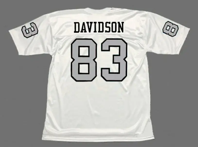 BEN DAVIDSON Oakland Raiders 1970 Away Throwback NFL Football Jersey 