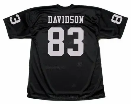 BEN DAVIDSON Oakland Raiders 1970 Throwback Home NFL Football Jersey 