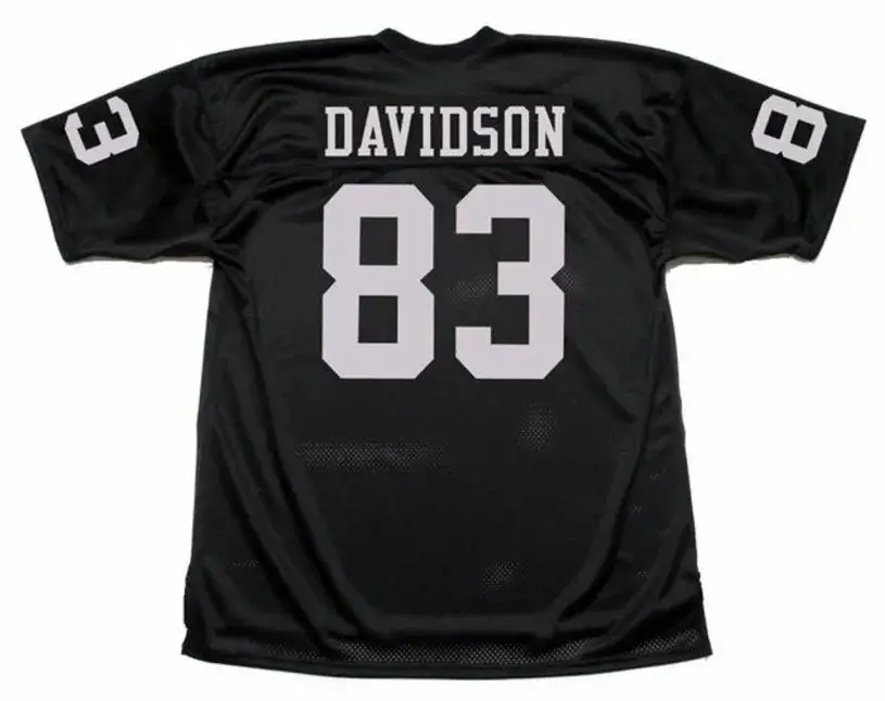 BEN DAVIDSON Oakland Raiders 1970 Throwback Home NFL Football Jersey 