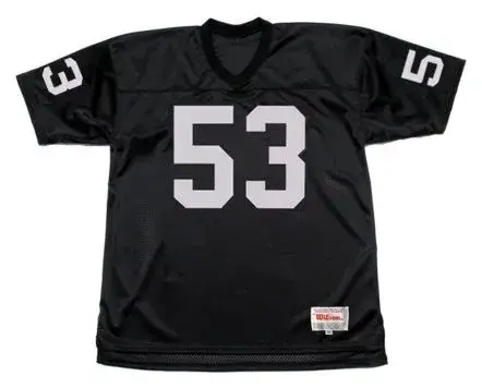 BILL ROMANOWSKI Oakland Raiders 2002 Home Throwback NFL Football Jersey
