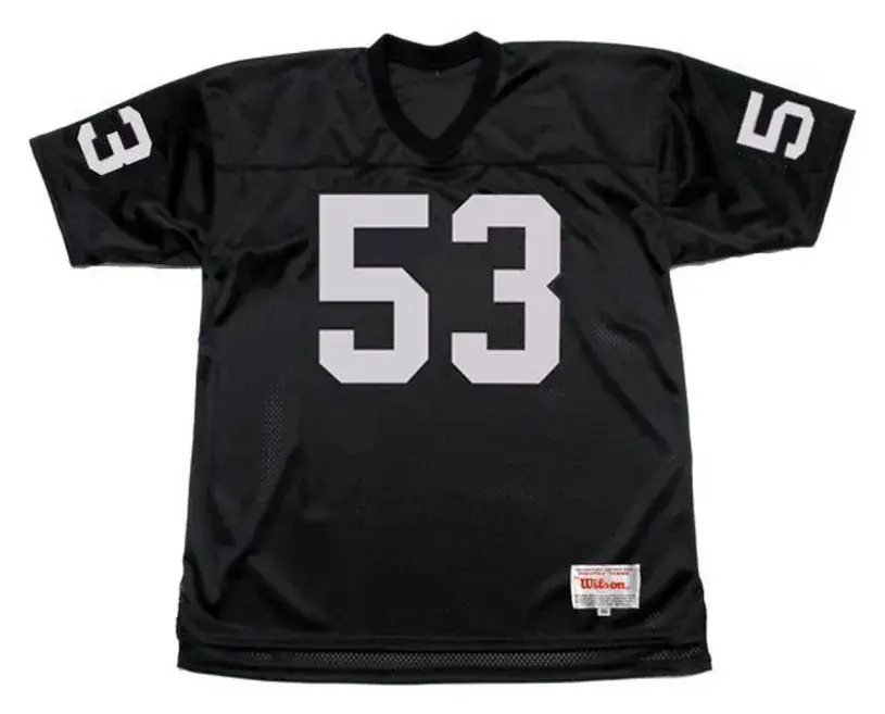 BILL ROMANOWSKI Oakland Raiders 2002 Home Throwback NFL Football Jersey