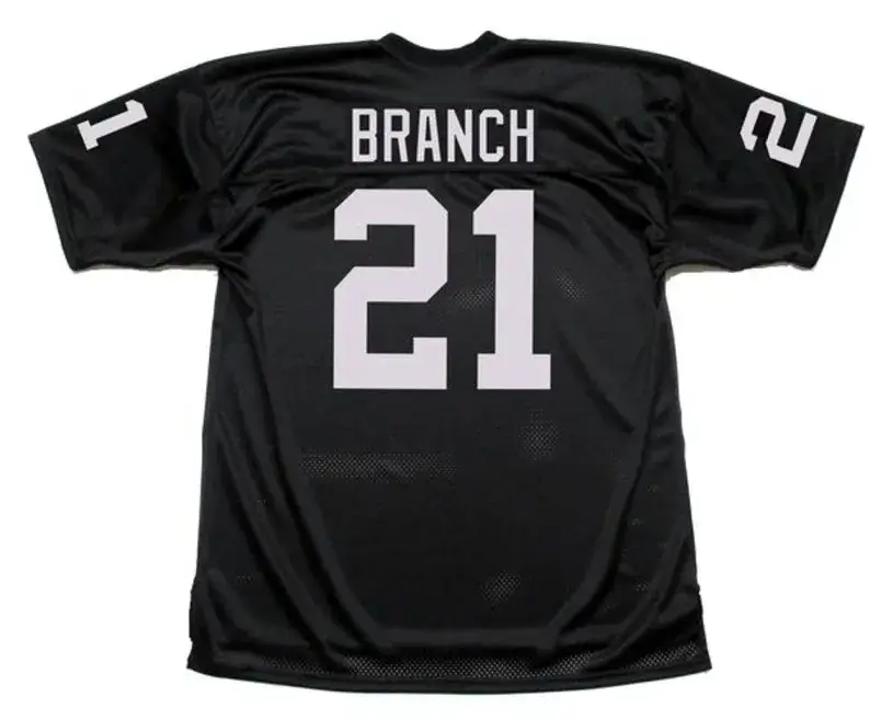 CLIFF BRANCH Oakland Raiders 1976 Home Throwback NFL Football Jersey 