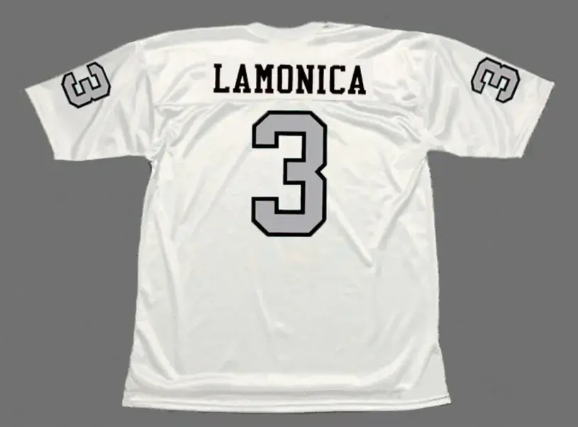 DARYLE LAMONICA Oakland Raiders 1970 Away Throwback NFL Football Jersey 