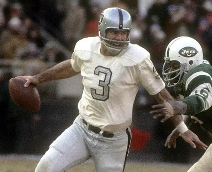 DARYLE LAMONICA Oakland Raiders 1970 Away Throwback NFL Football Jersey 