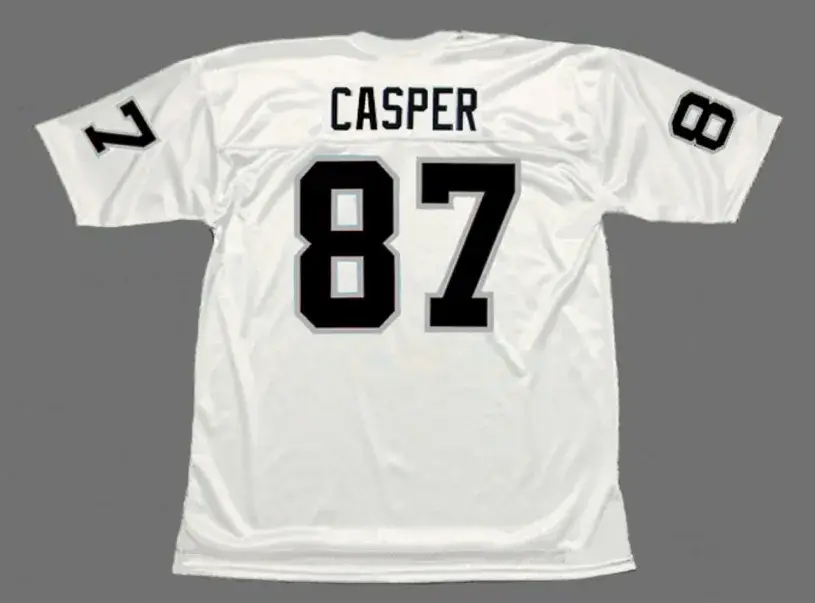 DAVE CASPER Oakland Raiders 1976 Away Throwback NFL Football Jersey 