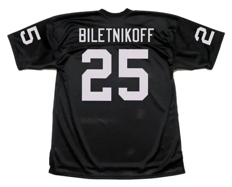 FRED BILETNIKOFF Oakland Raiders 1976 Throwback Home NFL Football Jersey 