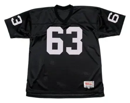 GENE UPSHAW Oakland Raiders 1976 Throwback Home NFL Football Jersey
