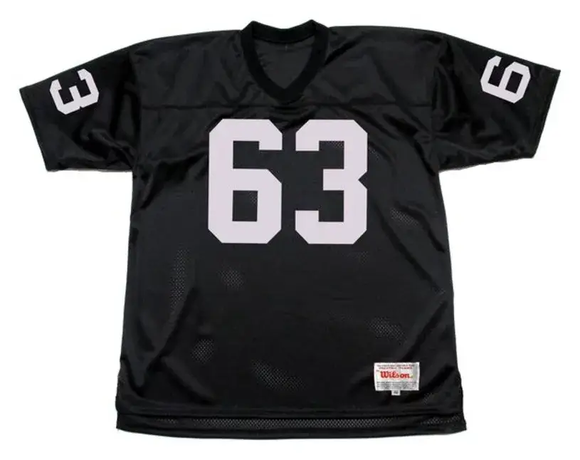 GENE UPSHAW Oakland Raiders 1976 Throwback Home NFL Football Jersey