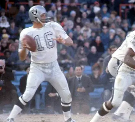 GEORGE BLANDA Oakland Raiders 1970 Away Throwback NFL Football Jersey 