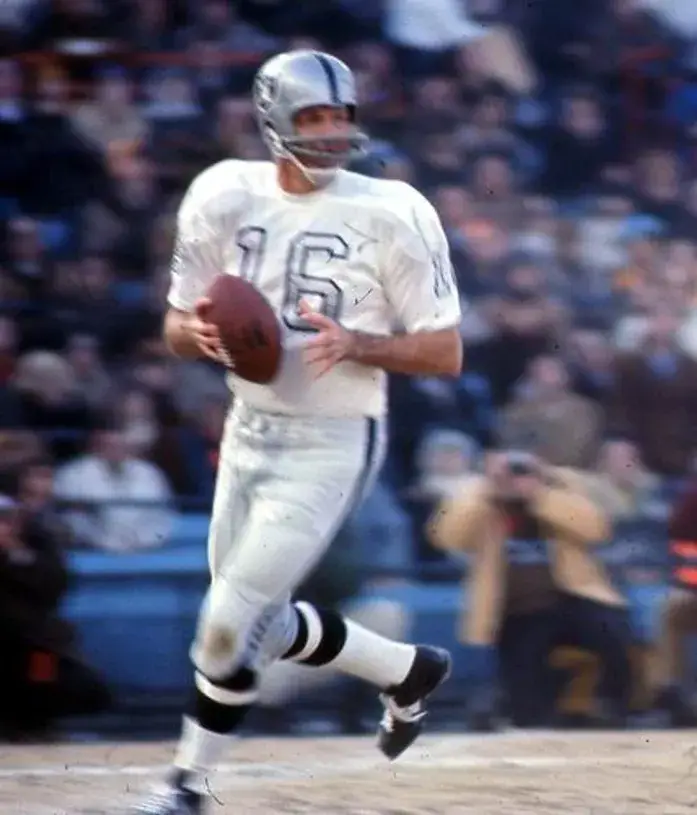 GEORGE BLANDA Oakland Raiders 1970 Away Throwback NFL Football Jersey 