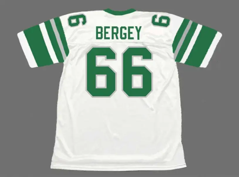 BILL BERGEY Philadelphia Eagles 1978 Away Throwback NFL Football Jersey 