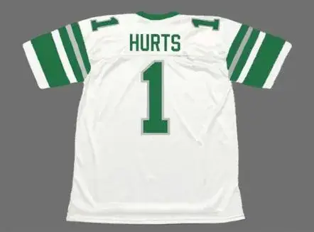 JALEN HURTS  Philadelphia Eagles 1980’s Away Throwback NFL Football Jersey 
