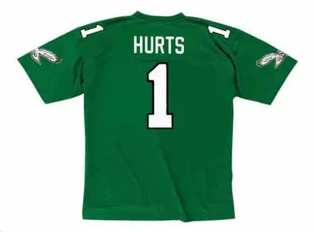 JALEN HURTS  Philadelphia Eagles 1990’s Home Throwback NFL Football Jersey 