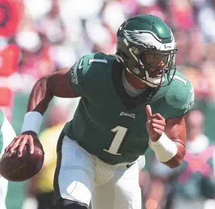 JALEN HURTS  Philadelphia Eagles 1990’s Home Throwback NFL Football Jersey 