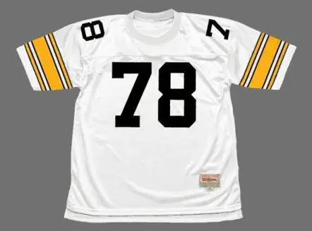 DWIGHT WHITE Pittsburgh Steelers 1975 Away NFL Football Throwback Jersey